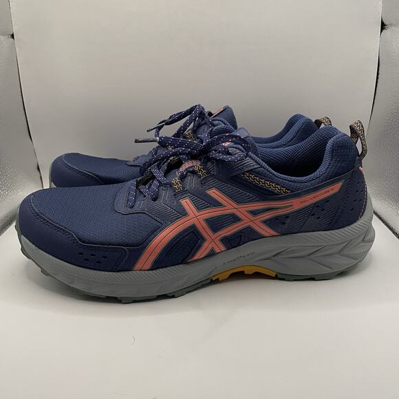 ASICS Gel-Venture 9 Women’s 11 Trail Running Shoes Wide 1012B314 Indigo Blue - Picture 2 of 8